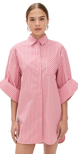 STAUD Nico Dress Montauk Stripe XS