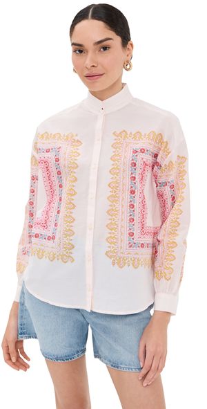 Alix of Bohemia Kiki Blush Tile Shirt Blush S