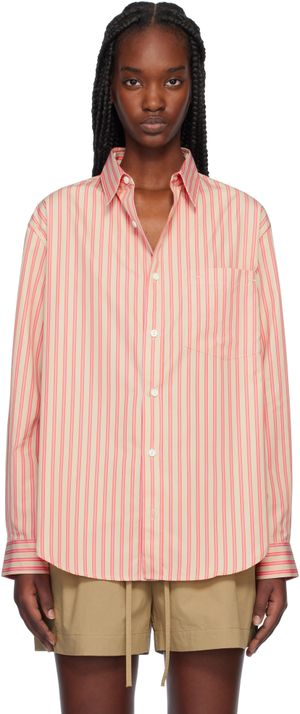 Matteau Pink Classic Stripe Shirt