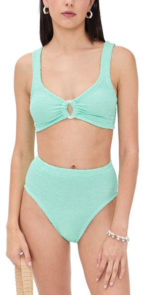 Hunza G Bikini Set Metallic Mint One Size