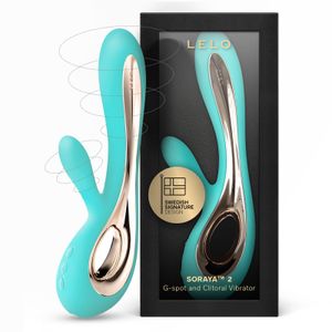 Lelo - Stimulateur clitoridien et vibromasseur point g rabbit - Bleu