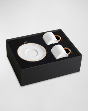 Neptune Espresso Cup & Saucer, Set of 2