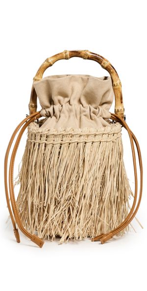 SIMONMILLER Tiki Fringe Bag Natural One Size