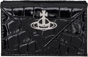 Vivienne Westwood Black Envelope Billfold Wallet