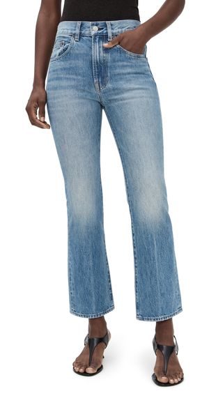 A. L.C. The 009 Cropped Flare Jeans Dark Classic Blue 31