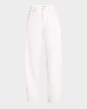 Luna Tapered Raw Hem Jeans