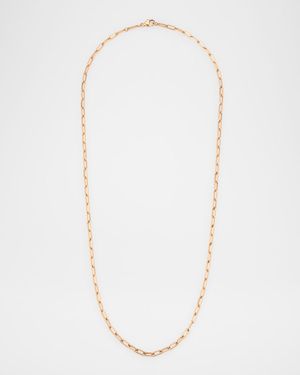 Golden Dreams 18K Rose Gold Petite Paper Clip Chain Necklace