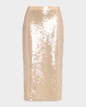 Kiah Sequined Midi Skirt