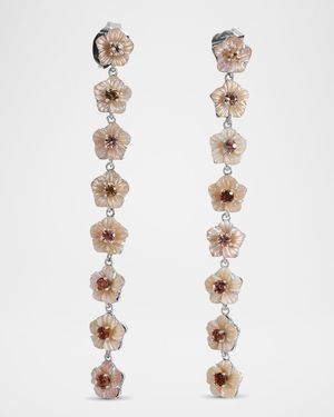 Pink Mother-of-Pearl Morganite Earrings