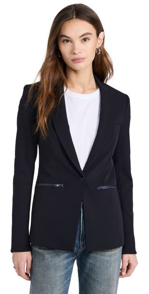 Veronica Beard Scuba Jacket Navy 0