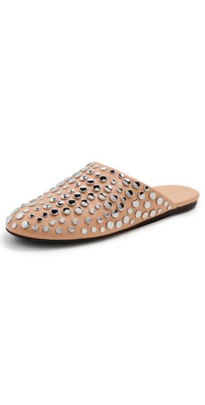 Tory Burch Studded Mules CANTUCCI / SILVER 8.5