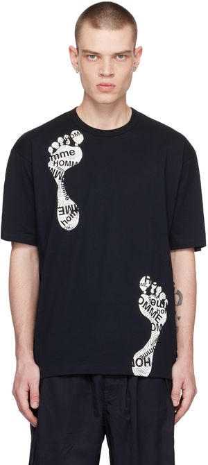 Comme des Garçons Homme Black Graphic T-Shirt