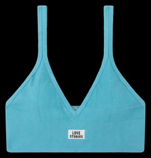 Love Stories - Brassière en coton mélangé - Taille L - Bleu