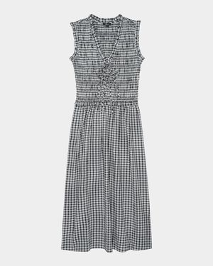 Adine Seersucker Midi Dress
