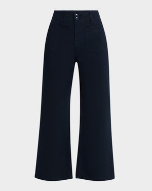 Grant Cropped High-Rise Wide-Leg Pants