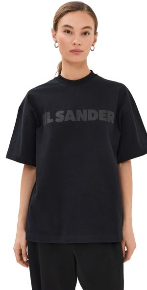 Jil Sander Crew Neck Short Sleeve Tee Black S