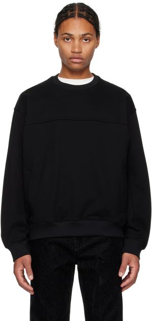 Solid Homme Black Biker Sweatshirt