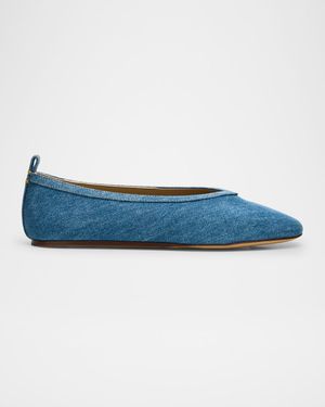 Luna Denim Ballerina Flats