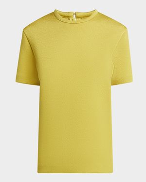 Crewneck Short-Sleeve Top