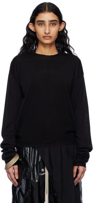 Rick Owens Black Hollywood Pull Sweater
