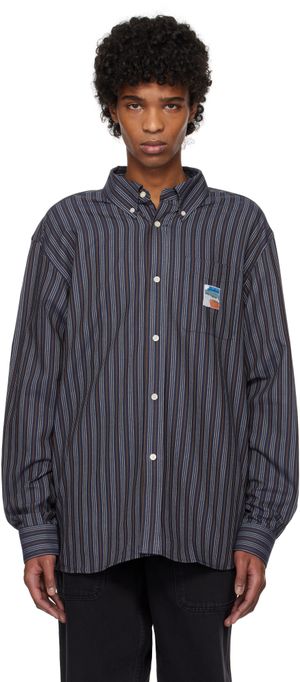 Palmes Navy Deuce Oxford Shirt