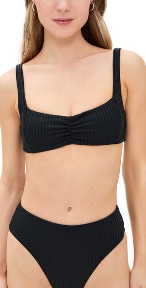 LSPACE Effie Bikini Top Black L