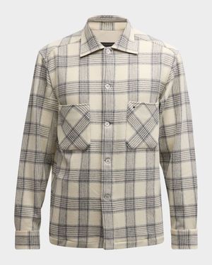 Men's Wool Plaid Overshirt