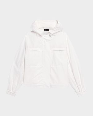 Gathered Hooded Jacket