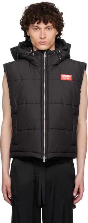 Charles Jeffrey LOVERBOY Veste noire à appliqués d'oreille de chat