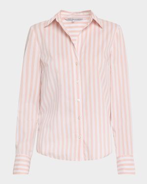 Amelia Stripe Button-Front Shirt