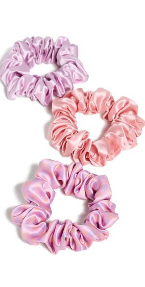 Slip Slip Large Scrunchie Set Belleflower One Size