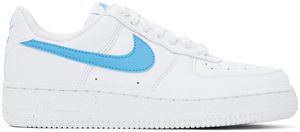 Nike White & Blue Air Force 1 '07 Sneakers