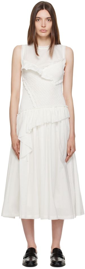 3.1 Phillip Lim Robe midi blanche à volants
