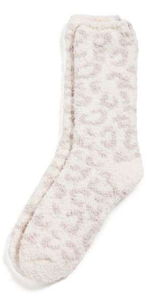 Barefoot Dreams CozyChic Barefoot In The Wild Socks Cream/Stone One Size