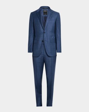 Men's Trofeo Plaid Suit