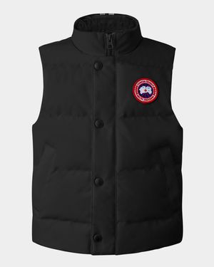 Kid's Vanier Vest W/ Logo Patch Vest, Size 2-7