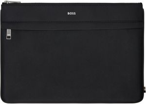Boss Grand porte-document noir en cuir
