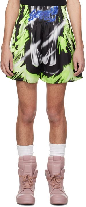 Gerrit Jacob Green & Black Printed Shorts