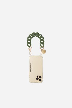 La Coque Francaise - Chaîne de téléphone courte en résine - Taille Unique - Vert