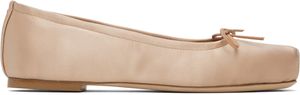 Aeyde Pink Gabriella Satin Ballerina Flats
