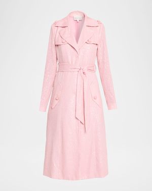 Alpine Sequined Trench Coat