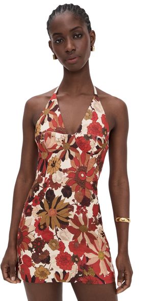 SIR. Castella Mini Dress Flora Rosso 2