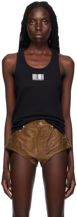 VTMNTS Black Barcode Tank Top