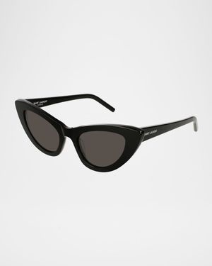 Lily Cat-Eye Acetate Sunglasses, Black