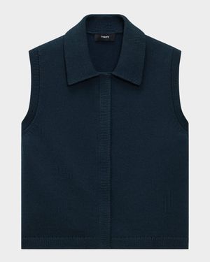 Cotton Zip-Up Vest