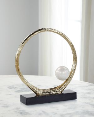 Anello Di Perle Sculpture On Iron Base, Large