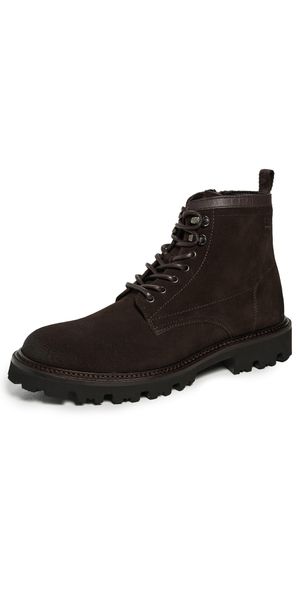 BOSS Julyo Lace-Up Suede Boots Dark Brown 12