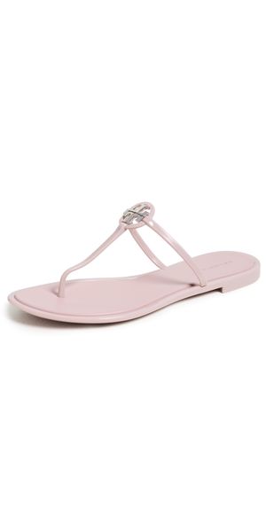 Tory Burch Mini Miller Jelly Sandals Meadowsweet/Silver 10