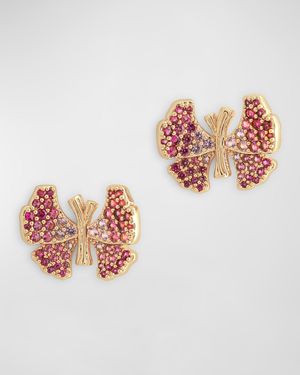 Butterfly Pave Stud Earrings