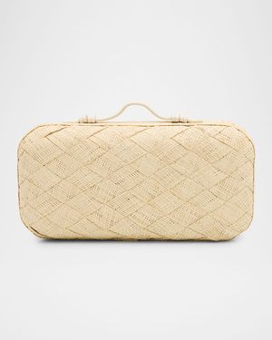 The East-West Straw Clutch Bag